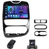 Yihyati Autoradio per Renault Clio 4 BH98 KH98 2012-2016 con Carplay&Android Auto - 10 pollici Radio Supporto 4GLTE 5GWiFi/DSP GPS Navigazione Bluetooth5.0 Backup Camera Schermo QLED(NF-7)