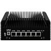 ROUAFWIT Micro Firewall N150 Fanless Mini PC, Router Appliance Computer, Support OS, OPNsense, 6 x 2.5Gbe i226-V, TF, Type C, AES-NI, Barebone, NO RAM NO Storage, NO System
