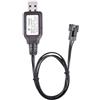 YIGZYCN SM3P, cavo di ricarica USB da 6,4 V, per batterie al litio, 60 cm, per escavatori giocattolo, camion, veicoli di ingegneria con indicatori LED