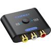 CAMWAY Convertitore da AV a HDMI 1080P,Immagini di Qualità Superiore Supporta Commutazione 16: 9/4: 3,Adattatore Audio Video Composito CVBS Supporta PAL/NTSC per Wii/PS1/PS2/N64/Xbox/DVD/VHS/VCR