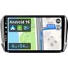 YUNTX IPS 10.1 [4+64G] Android 16 2 Din Autoradio per Peugeot 2008 208 (2012-2018)-[Integrato CarPlay/Android auto/DSP/Controllo del Volante/MirrorLink/Bluetooth 5.0]-Gratuiti Camera+Mic