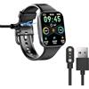 Blueshaweu Cavo di ricarica compatibile con smartwatch uaue 1,69 pollici Q23, stazione di ricarica per smartwatch uaue Q23 (nero)