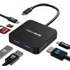 ACASIS Hub USB C, adattatore multiporta USB C a HDMI 7 in 1, HDMI 4K, consegna di potenza 100 W, 2 porte USB A 3.0, 1 hub USB C 3.0, lettore di schede SD/TF, Dongle USB C per laptop e dispositivi