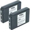 vhbw 2x batteria sostituisce Autec MBM06MH per Radiocomando Industriale, Telecomando (700mAh, 7,2V, NiMH) - Nero