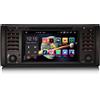 Erisin 7 Pollici 8-Core 4GB+64GB Android 14 Autoradio Bluetooth con GPS Navigazion per BMW Serie 5 E39 M5 Supporto Lettore CD CarPlay Android Auto DSP DAB+ WiFi OBD2 FM RDS USB Schermo Tattile Canbus