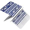 HLAAJJX Custodia Rigida per MacBook Air 13 Pollici 2021 2020 2019 2018 (M1 A2337 A2179 A1932),Case Copertina Protettiva Plastica & Copritastiera Cover per Mac Air 13.3,Righe blu