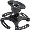 tectake® Supporto Universale per Proiettore da Soffitto,20 x 23,5 x 12 cm, Struttura in Alluminio, Carico Massimo 30 kg, Distanza Proiettore - Soffitto 13,4 cm Adatto a Videoproiettore - Nero