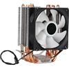 Akozon Dissipatore CPU per LGA 775 1155 1156 1366 2011 Tecnologia a Diretto Ventole di Raffreddamento a Flusso d'Aria Preciso Basso Rumore Eccellente Dissipazione del