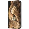 Mixroom - Custodia Cover Case a Libro per iPhone 14 Plus con Stand in Ecopelle Chiusura Magnetica Portafoglio Parte Interna in TPU Morbida Fantasia Leone Non Vede W345