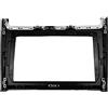 BGYZD Fascia per autoradio da 9 pollici adatta per VW Polo 2009+ Auto Stereo per montaggio a pannello Cornice frontale Cornice per supporto console centrale Kit-Matte_black
