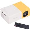 Goshyda Mini Proiettore, Videoproiettore Portatile a Schermo Enorme 1920x1080, Proiettore Cinematografico Home Theater Multimediale da 30000 Ore, Compatibile con Computer Portatili, Console di Gioco,(EU)