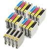 5 Stelle Kit di 20 Cartucce Compatibili con Epson T0551 T0552 T0553 T0554 (T0556) REMAN