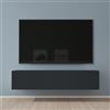 Mai & Mai Mobile TV per Televisore 140x40,2x30cm, Armadietto per TV Basso Soft-close con Ante per Soggiorno, Sala da Pranzo, Camera da Letto Fernsehschrank02, Antracite opaco