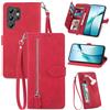 Fertuo Cover per Oukitel C61 / C61 Pro, Custodia a Libro in Pelle PU Flip Case con Porta Carte, Chiusura Magnetica e Cinturino [Disegni di Fiori] Portafoglio Interno Silicone Antiurto, Rosso