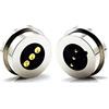 EndyTech Connettore di carica di alimentazione CC maschio e femmina 1/2/3/4/5Pin 1Pair, connettore Pogo magnetico caricato a molla da 13,5 mm (3PIN)
