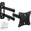 TecTake Supporto staffa da parete per 10 - 24 (25cm-61cm) monitor e TV inclinabile e girevole muro - disponibile in diverse quantità - (1 pezzi | no. 401494)