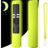 THLMT Custodia per telecomando compatibile con Xiaomi XMRM-ML, telecomando TV Custodia in silicone antiurto per pelle di ricambio con cordino (solo custodia) (Verde luminoso)