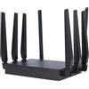 Tonysa Router WiFi 6, 5G CPE, con 8 Antenne, Router Internet Intelligente Ad Alta velocità, 1000 Mbps, con Slot per Scheda SIM, per Grandi Case, Campeggi, per l'Asia mediorientale