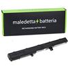MALEDETTA BATTERIA Batteria MaledettaBatteria 2600mAh 14,4V - 14,8V per portatile Asus X451CA, X45li9c, X551, X551C, X551CA, X551CA-0051A2117U, X551CA-DH21, X551CA-SX024H, X551CA-SX029H, X451C, X451, A41 D550