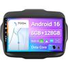 BXLIYER - [6G+128G, Octa-Core] - Android 15 Autoradio Per Jeep Renegade (2015-2018) - Wireless DSP/Carplay/Android Auto - Camera + MIC - DAB Volante Dual Band WiFi 360-CAM Fast-Boot - 9 Pollici 2 Din