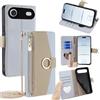 Arseaiy Custodia a portafoglio per Samsung Galaxy Note 10 Lite/A81/M60S Custodia a portafoglio con tracolla magnetica con cerniera tasca specchio per trucco in pelle PU antiurto con cavalletto Shell