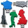 CLE USB FUN Chiavetta USB personalizzabile in stile country - 15 colori 10 caratteri - Trasferimento veloce di file - 8, 16, 32 GB - Chipset 3.0 Grado A (8 GB)