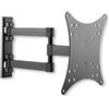 Techly 100877 Supporto a Muro per TV LED LCD 23-42'' Inclinabile 3 Snodi Nero Nero