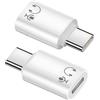 YUEWEESER 2 adattatori audio da USB C a Lightning per cuffie, USB C maschio a femmina, adattatore audio per cuffie per iPhone 16/15, iPad Pro/Air, MacBook (non per ricarica/trasferimento dati)