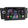 GONFEN 8-Core Android 14 4GB+64GB Autoradio GPS Navigatore per Fiat Grande Punto, per Fiat Linea Supporta Bluetooth 5.0 Wireless CarPlay Android Auto WiFi 4G LTE DSP RDS Canbus 7 pollici Touchscreen