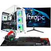 NitroPC - Pack Diamond Plus | PC Gaming Completo (AMD Ryzen 7 7700X 4.5GHz, RTX 5060 Ti 16GB, RAM 32GB, M.2 1TB, Windows 11PRO, RGB | WiFi, Monitor Curvo 27 Tastiera Mouse, Cuffie) PC fisso (Bianco)
