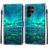 KENHONER Custodia per Samsung Galaxy S25 Ultra, Artico | Portafoglio Pelle PU, Magnetica, Resistente Agli Urti, Scomparto Carte Credito, Pieghevole, Flip Libro, Motivo
