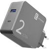 Cellularline - Caricabatterie da Rete - Caricabatterie per computer portatili dotati di porta USB-C e smartphone, 48W e cavo USB-C to USB-C
