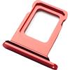 Mainhattan Mobile Porta Scheda SIM (Nano-SIM) per Apple iPhone 12 (A2403), Parte di Ricambio Originale, Rosso