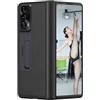 TECSHINE Custodia per HONOR Magic V2, Custodia per Cellulare, Cover per Telefono in Pelle per Honor Magic V 2 -Nero