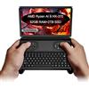 WEELIAO GPD Win Mini 2025 AMD Ryzen AI 9 HX 370, 7 pollici, mini console portatile Win 11 PC per videogiochi gameplayer 1920 x 1080 touchscreen laptop tablet PC (nero, 32 GB di RAM + SSD da 2 TB)