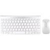 VBESTLIFE Combinazione Tastiera e Mouse Wireless, Set Tastiera e Mouse Compatto Silenzioso Portatile Ultra Sottile 2.4G con Indicatore LED per Ufficio Domestico (SILVER)