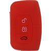 mt key KEYLESS Custodia in silicone per chiave auto rossa compatibile con Ford C-Max Focus Kuga Mondeo