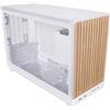 Lian Li Chassis Micro Form Factor A3-26.3L, pannello frontale e laterale in vetro temperato in legno, supporta il design AIO-Modularity da 360 mm per M-ATX, ITX Motherboard-DAN Cases Collaboration