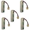 SAFT BY MAXXISTORE 5 PEZZI BATTERIA LITIO LITIO 3,6V CONNETTORE COMPATIBILE ALLARME