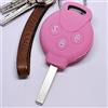 mt key Coperchio di protezione in silicone rosa per chiavi auto compatibili con Smart 451 Fortwo