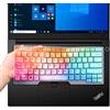 i-Tensodo Copertura per tastiera per Lenovo Thinkpad T14 Gen 2/1, E14 Gen 4/3/2, T14s Gen 2/1, L14 Gen 3/2, Thinkpad T495 T490 T480S T480 T470, ThinkPad P14s, X1 Carbon 8th/7th/6th, X1 Extreme Gen 3/2-Colorato