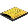 Delock 62637 Compact Flash Adapter per iSDIO (WiFi SD)/SDHC/SDXC, nero/giallo