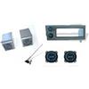 Generico kit Mascherina grigia Stereo Autoradio Presa USB Accendisigari Casse Altoparlanti Panda 141-141A dal 1986 al 2003 autoradio stereo audio auto radio PK 100 - KIT