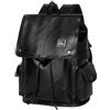 Baoblaze Zaino per Laptop in Pelle PU Borsa per Laptop Multifunzionale ed Elegante, Adatta a 15,6 Pollici per Viaggi Sportivi, Escursioni su Strada, Nero