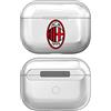 Head Case Designs Licenza Ufficiale AC Milan Pieno Logo Trasparente Dura Cristallina Compatibile con Apple AirPods PRO 2 Charging Case