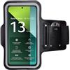 CoverKingz Bracciale sportivo per Xiaomi Redmi Note 13 Pro - Borsa da braccio con scomparto per chiavi - Supporto sportivo da corsa - Nero