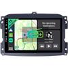 YUNTX Autoradio 2 DIN Android [DAB/Wireless CarPlay/Android Auto]-[4G+64G] per Fiat 500L (2012-2018),Controllo del Volante,Bluetooth,Mirror link,WiFi,USB,Microfono Esterno&Camera posteriore Incluso