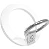 ONES Supporto ad Anello Magnetico per Telefono per MagSafe, Supporto Portatile Regolabile Cavalletto Multifunzione, Ricarica Wireless per iPhone, Galaxy, Tutte Cover Standard - Sottile, Bianco