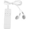 Topiky Lettore MP3 con Altoparlante Radio FM Auricolare, Riproduzione Audio Senza Perdita di Musica Fino a 64 GB, Mini Lettore Musicale MP3 Portatile per Studenti Che Corrono in Viaggio (Bianco)