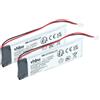 vhbw 2x batteria compatibile con Midland BT Next, BTFM, BTX1 FM, BTX2, BTX1, BTX2 FM auricolari cuffie wireless (950mAh, 3,7V, Li-Poly)